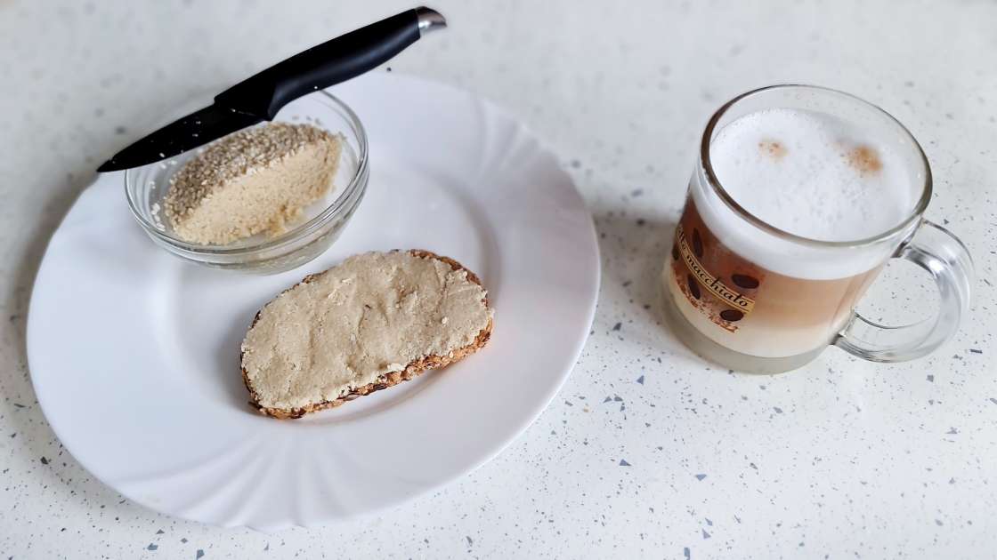 Pasta di sesamo tahini bianca, semplice e non zuccherata, foto 13