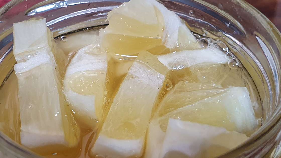 Macerato di limone con miele in un barattolo: tonico, immunitario, epatico, foto 7