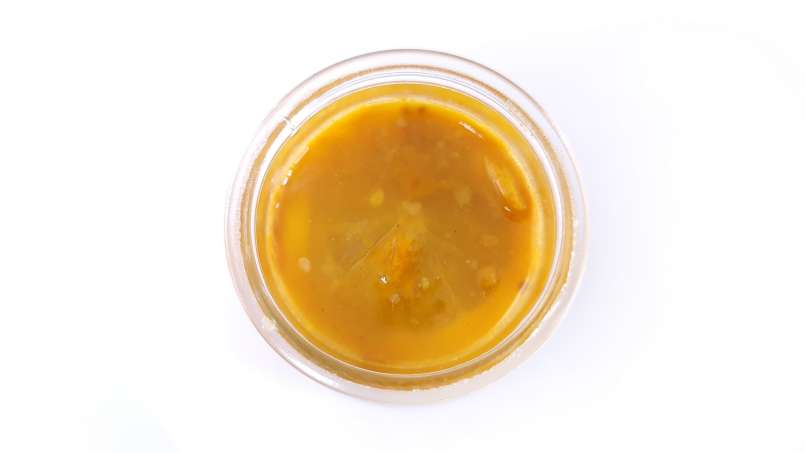 Polline macerato a freddo con limone e miele a strati, foto 10