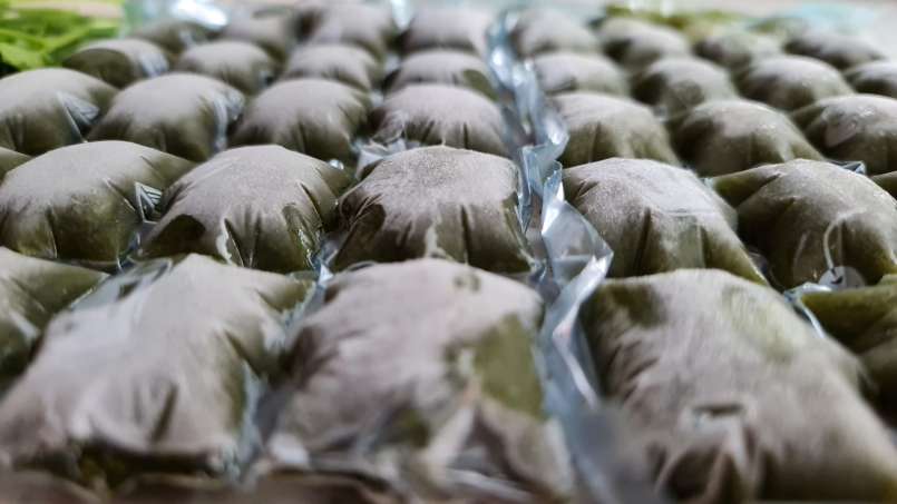 Succo di prezzemolo con lime in impacchi di ghiaccio, foto 5