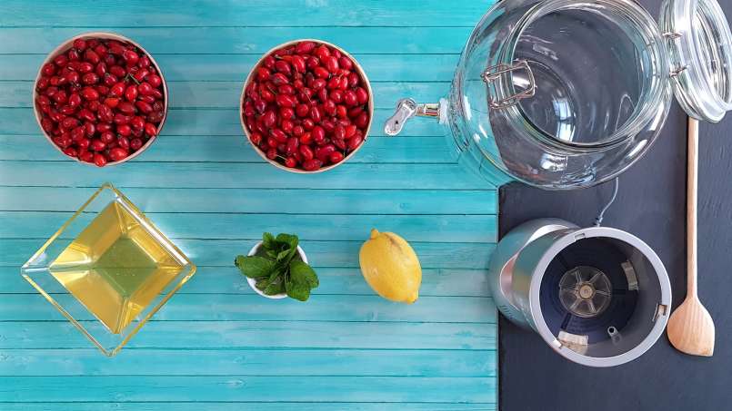 Sidro di mele con miele, limone e menta, foto 3