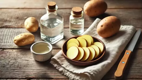 Cura rapida per il mal di testa: patate con aceto e alcol in un asciugamano