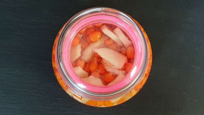 Macerato di olivello spinoso con zenzero e miele, foto 1