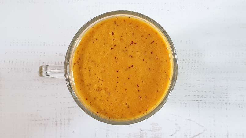 Frullato di olivello spinoso con mela, zenzero, polline e miele, foto 4