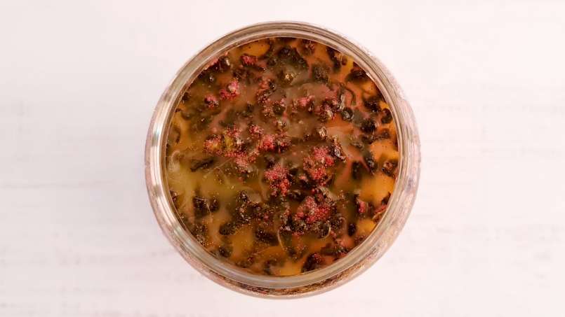 Succo di zenzero con miele, limone, tè verde, curcuma, cannella e menta, foto 8