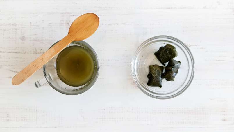 Cubetti di ghiaccio di succo di ortica congelati, foto 4