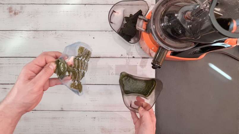 Cubetti di ghiaccio di succo di ortica congelati, foto 6