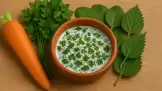 Cura erboristica per migliorare la vista con carota, prezzemolo, spinaci e ortica