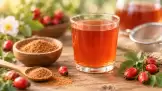 Estratto di bacche di rosa canina in acqua